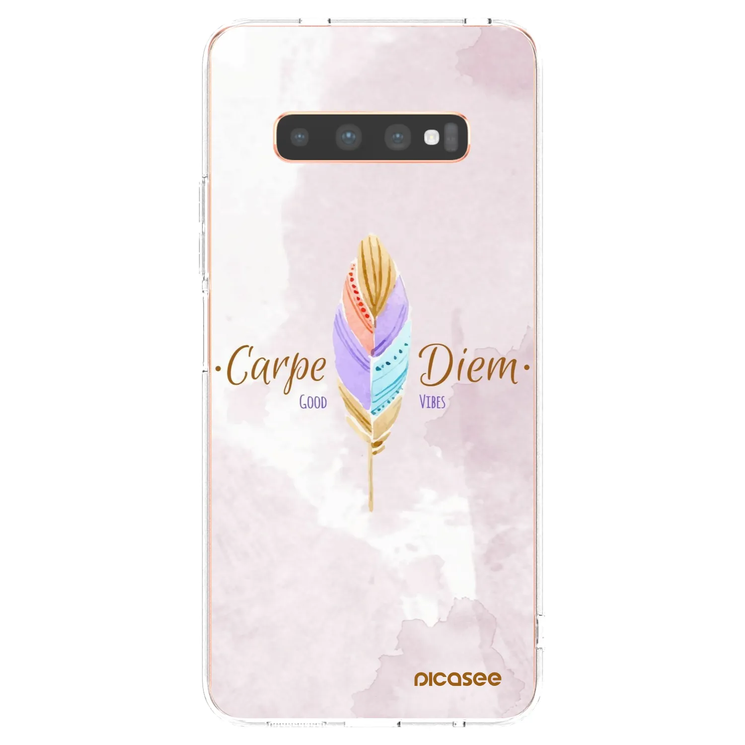 Picasee διαφανής θήκη σιλικόνης Samsung Galaxy S10 Plus G975 - Carpe Diem