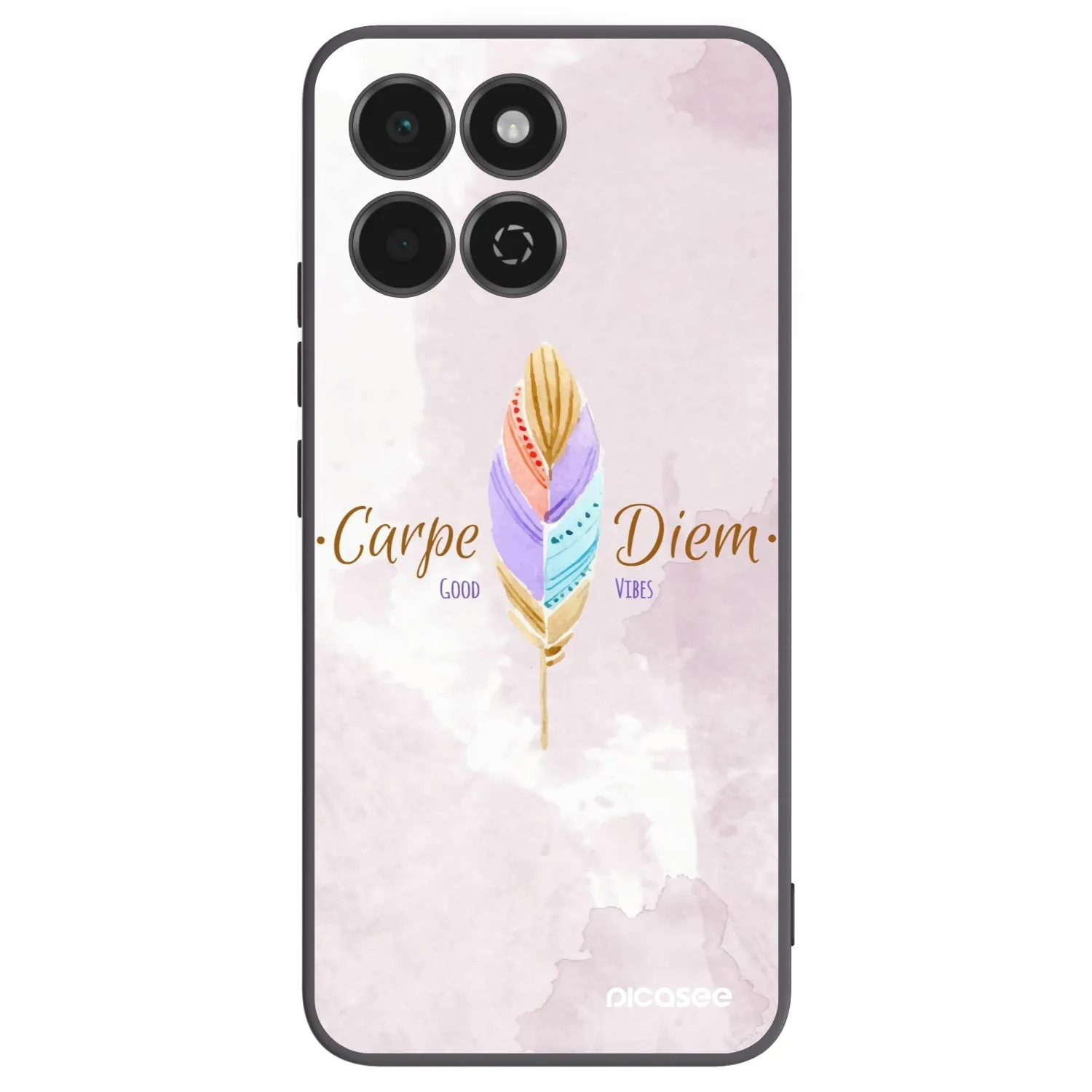 Picasee Μαύρη θήκη σιλικόνης για Honor 200 Smart 5G - Carpe Diem