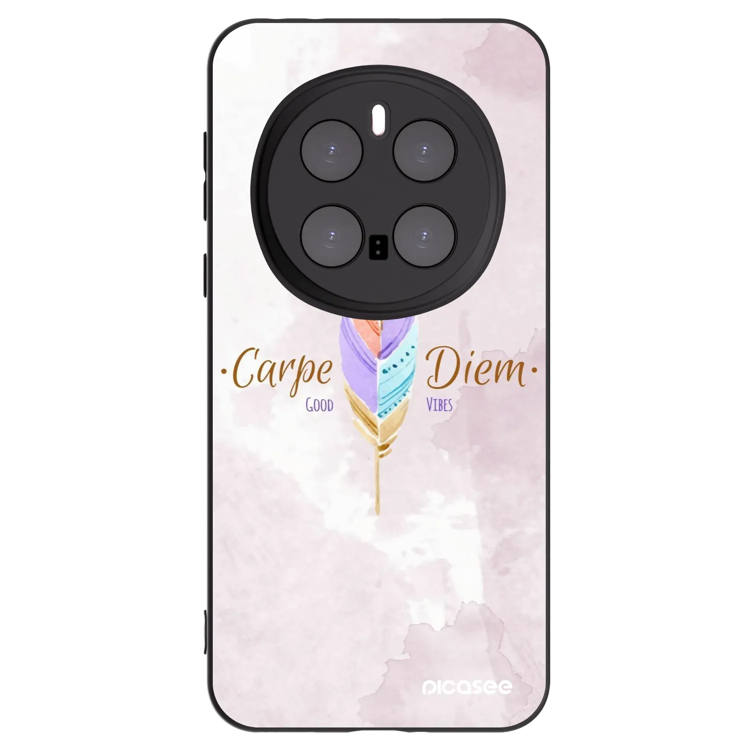 Picasee Μαύρη θήκη σιλικόνης για Honor Magic7 Pro 5G - Carpe Diem