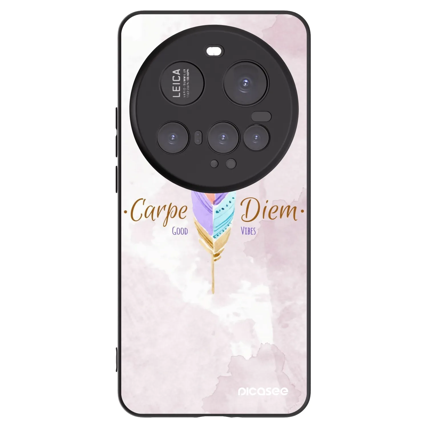 Picasee Μαύρη θήκη σιλικόνης για Xiaomi 15 Ultra - Carpe Diem