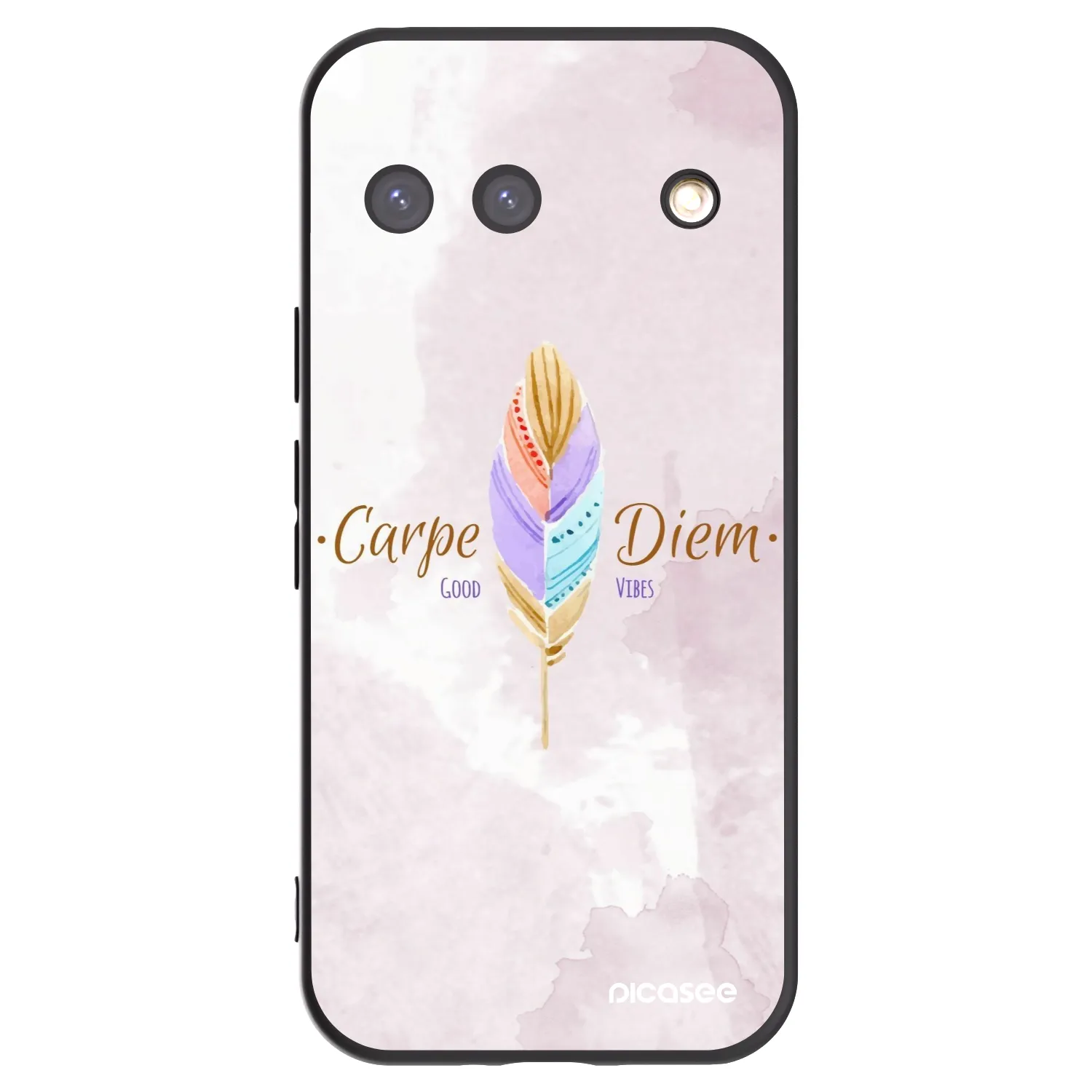 Picasee Μαύρη θήκη σιλικόνης για Google Pixel 9 - Carpe Diem