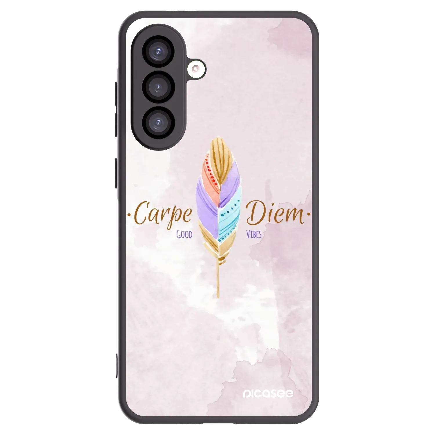 Picasee Μαύρη θήκη σιλικόνης για Samsung Galaxy A26 5G A266B - Carpe Diem