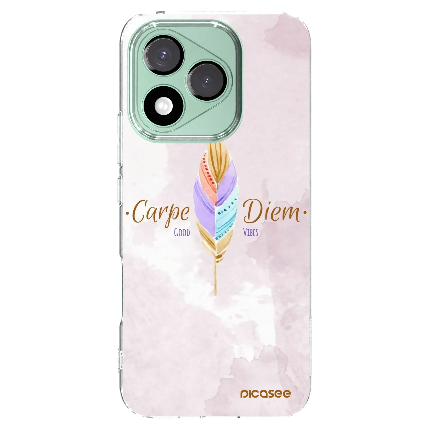 Picasee διαφανής θήκη σιλικόνης Honor 400 Lite 5G - Carpe Diem