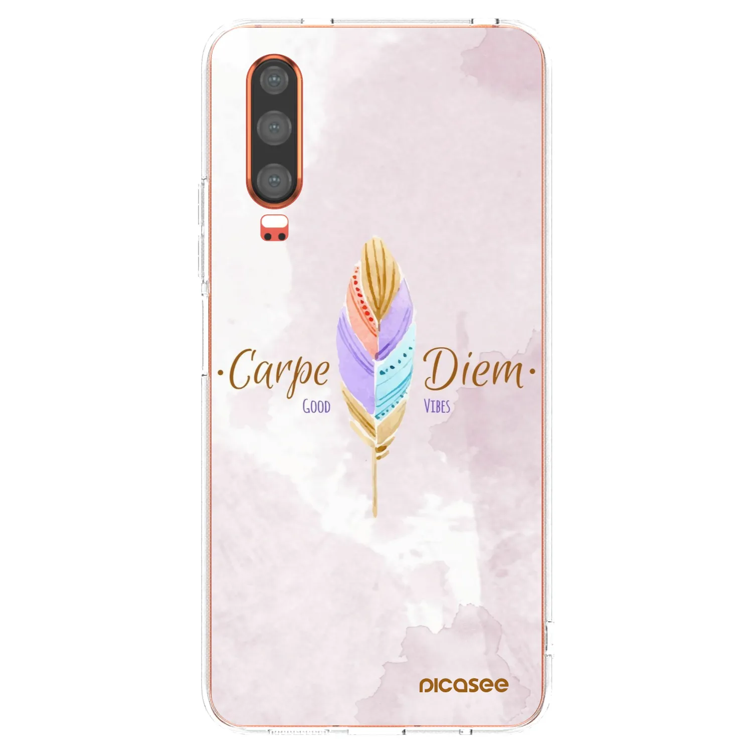 Picasee διαφανής θήκη σιλικόνης Huawei P30 - Carpe Diem