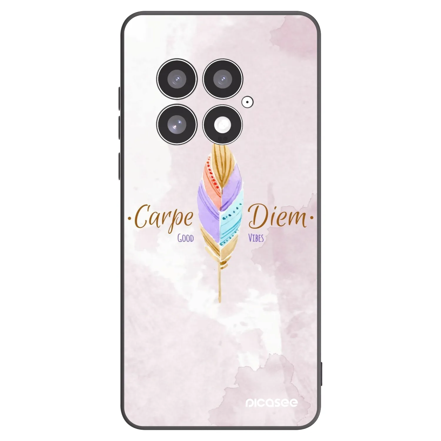 Picasee Μαύρη θήκη σιλικόνης για OnePlus 13 5G - Carpe Diem