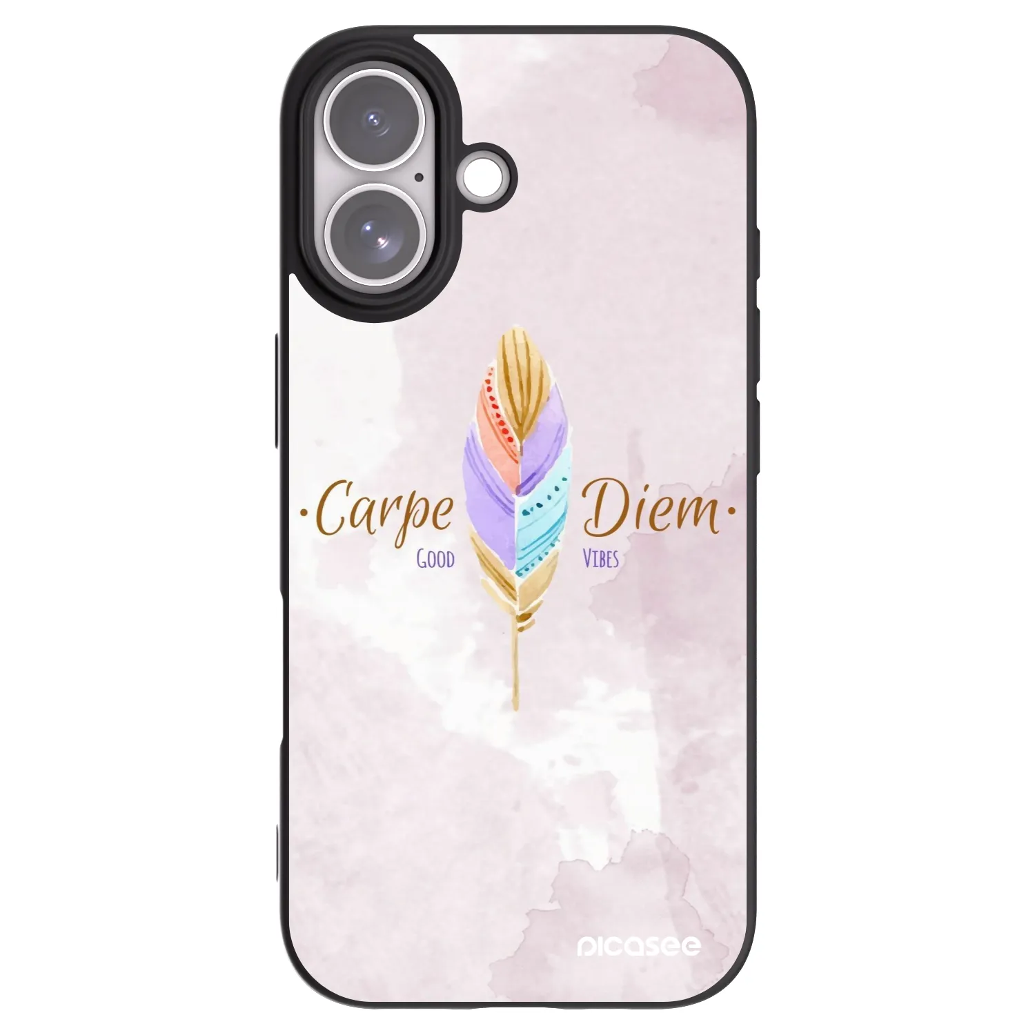 Picasee Μαύρη θήκη σιλικόνης για Apple iPhone 17 - Carpe Diem