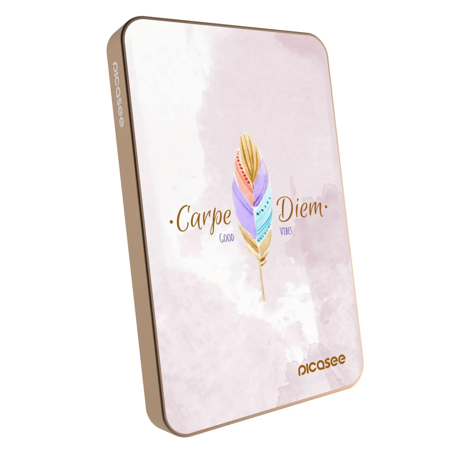 Picasee Powerbank με MagSafe 5 000 mAh Χρυσαφένιος - Carpe Diem