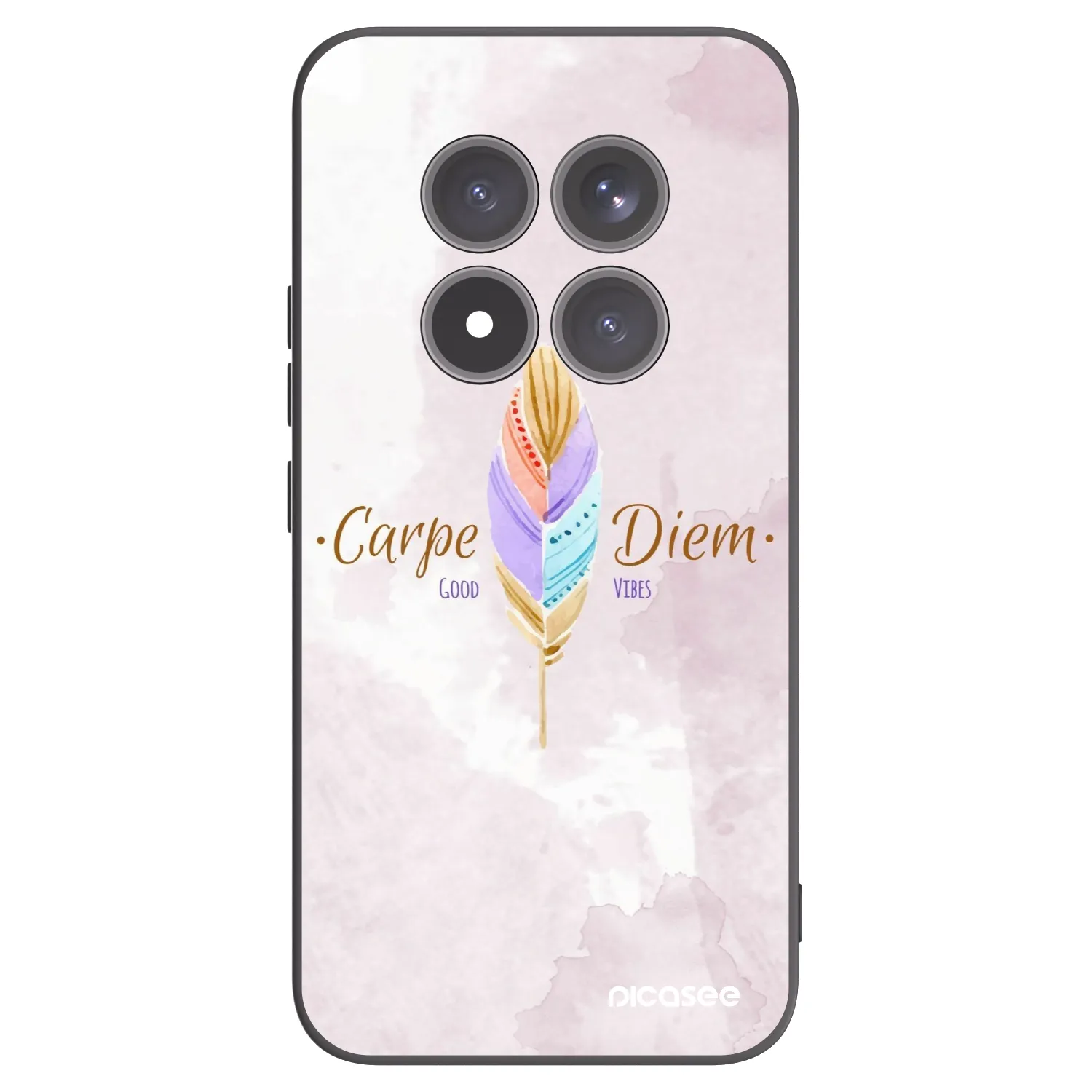 Picasee Μαύρη θήκη σιλικόνης για Xiaomi Redmi Note 15 Pro+ - Carpe Diem