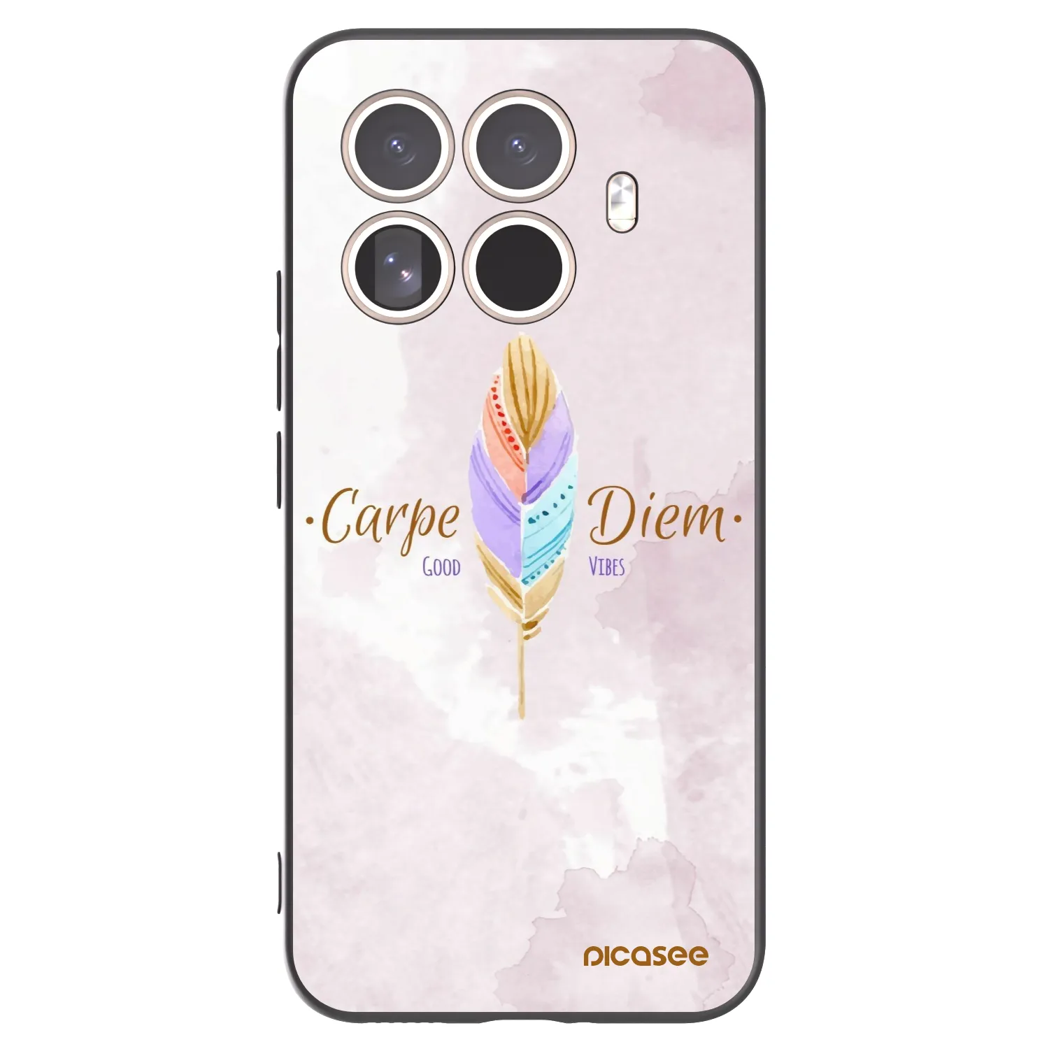 Picasee Μαύρη θήκη σιλικόνης για Xiaomi 15T Pro - Carpe Diem