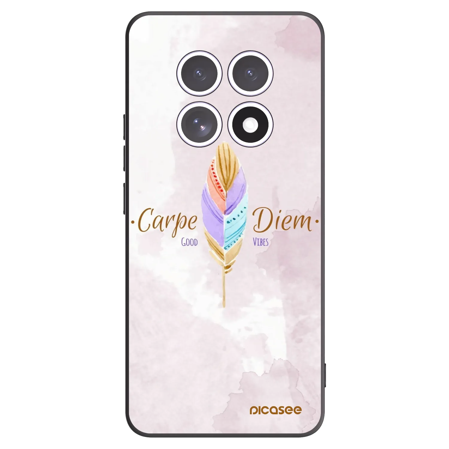 Picasee Μαύρη θήκη σιλικόνης για Xiaomi Redmi Note 15 - Carpe Diem