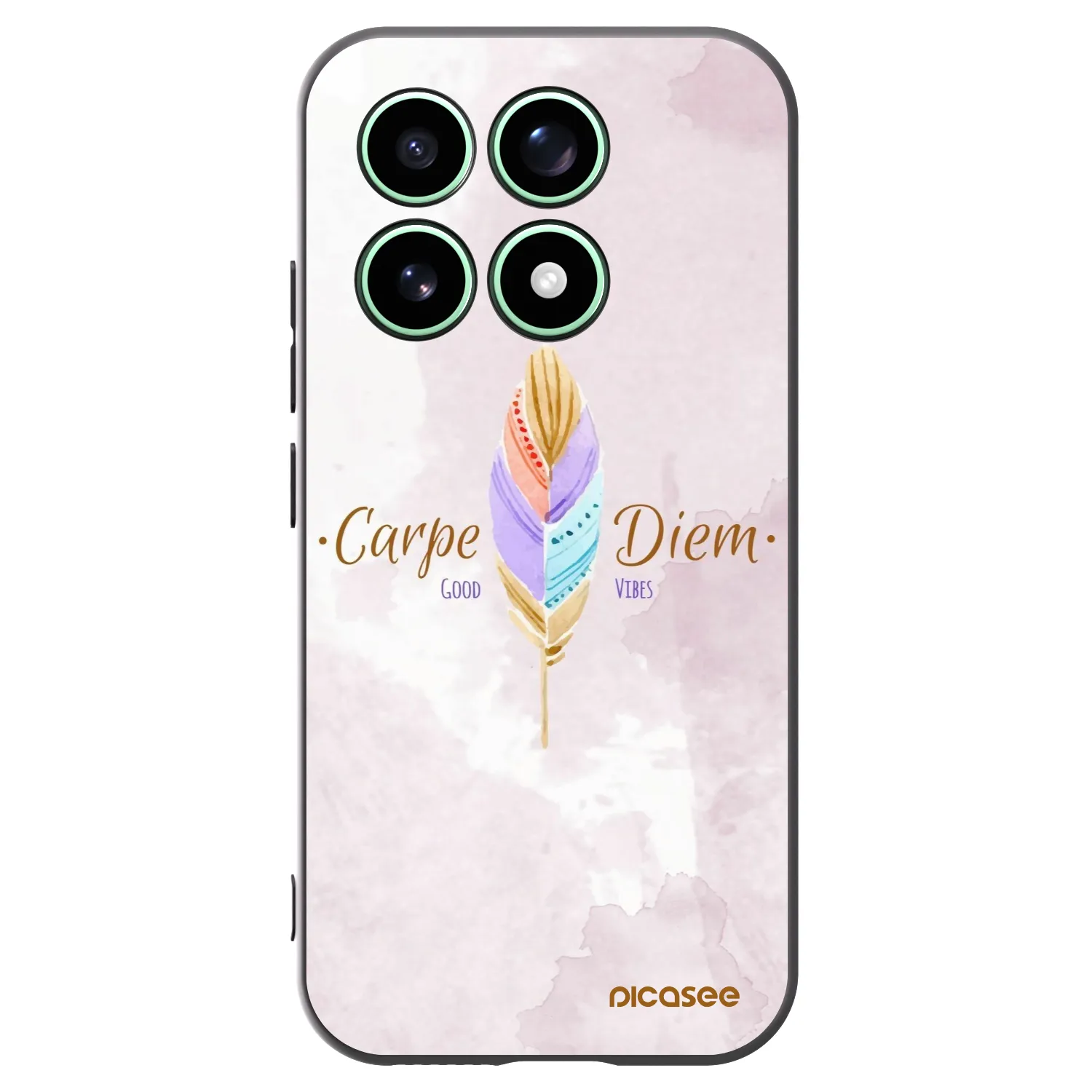 Picasee Μαύρη θήκη σιλικόνης για Xiaomi 17 - Carpe Diem