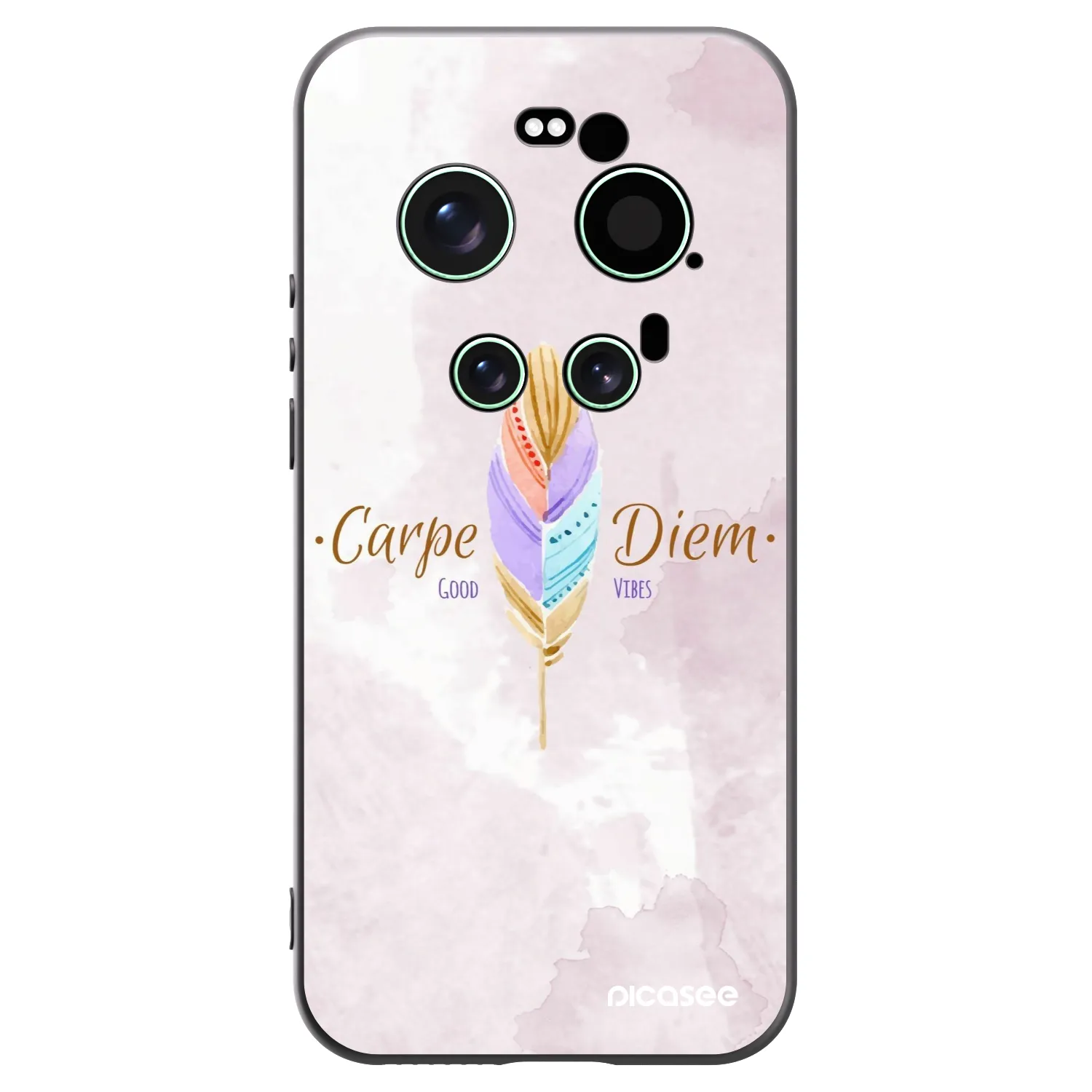 Picasee Μαύρη θήκη σιλικόνης για Xiaomi 17 Ultra - Carpe Diem