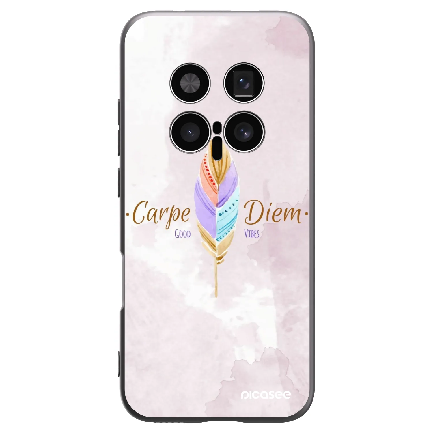 Picasee Μαύρη θήκη σιλικόνης για Honor Magic8 Pro 5G - Carpe Diem