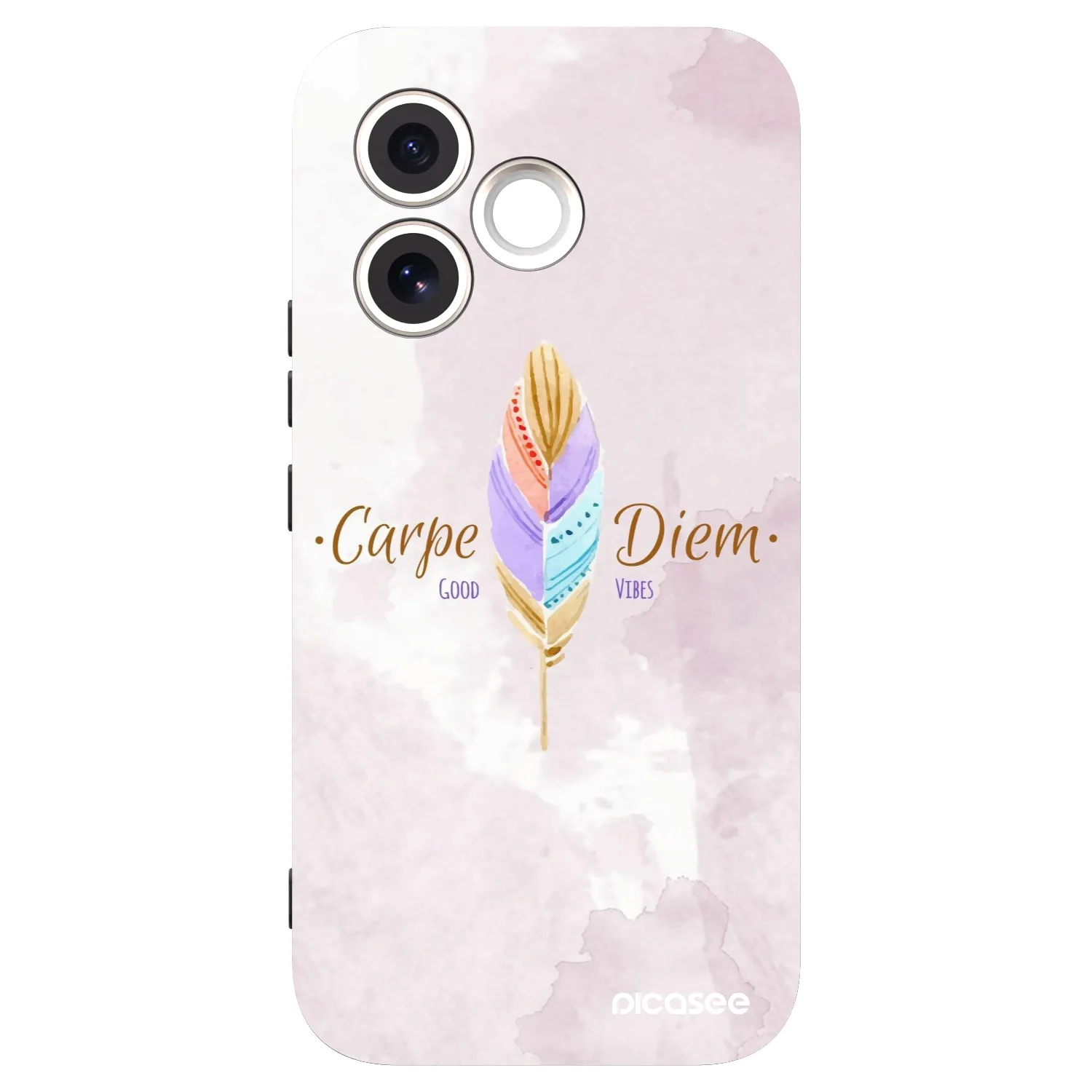 Picasee Μαύρη θήκη σιλικόνης για Honor 600 Lite - Carpe Diem