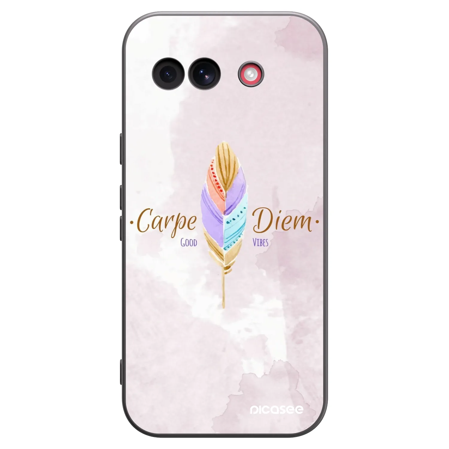 Picasee Μαύρη θήκη σιλικόνης για Google Pixel 10a - Carpe Diem