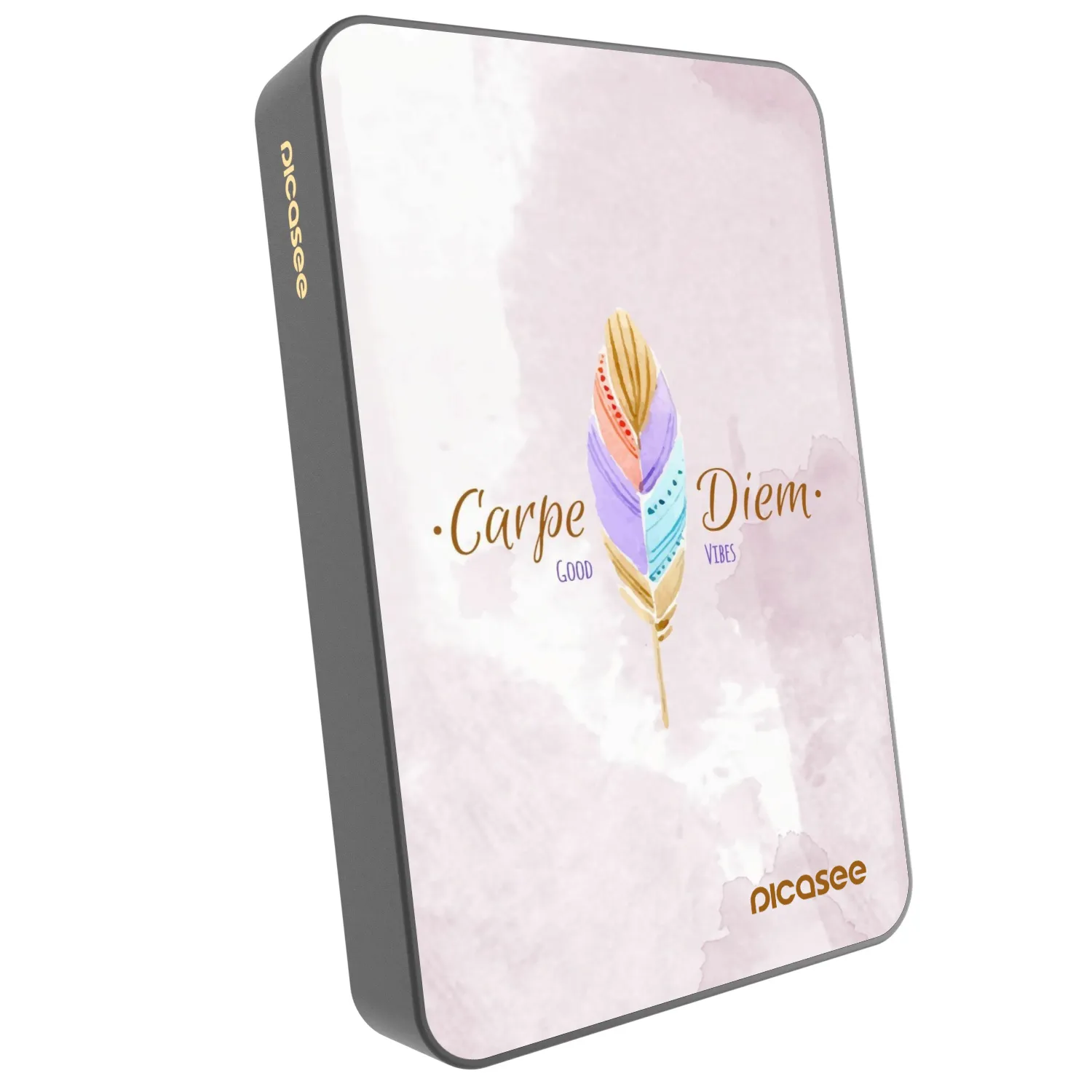 Picasee Powerbank με MagSafe 10 000 mAh Γκρί - Carpe Diem