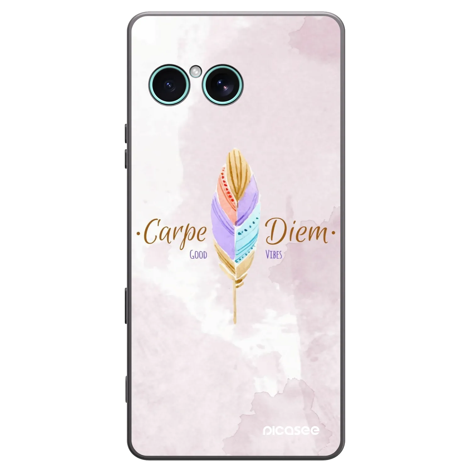 Picasee Μαύρη θήκη σιλικόνης για Sony Xperia 10 VII - Carpe Diem