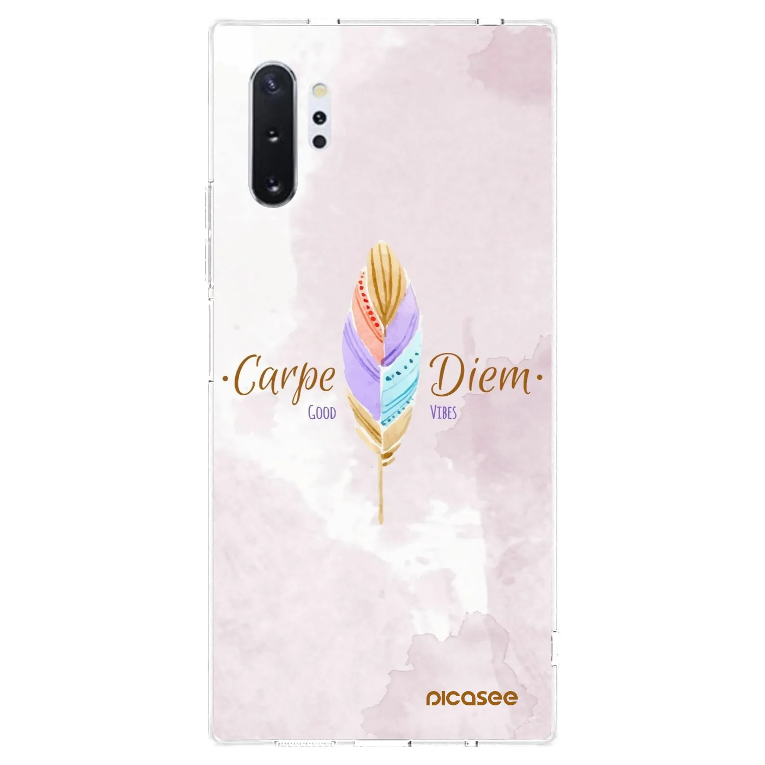 Picasee διαφανής θήκη σιλικόνης Samsung Galaxy Note 10+ N975F - Carpe Diem