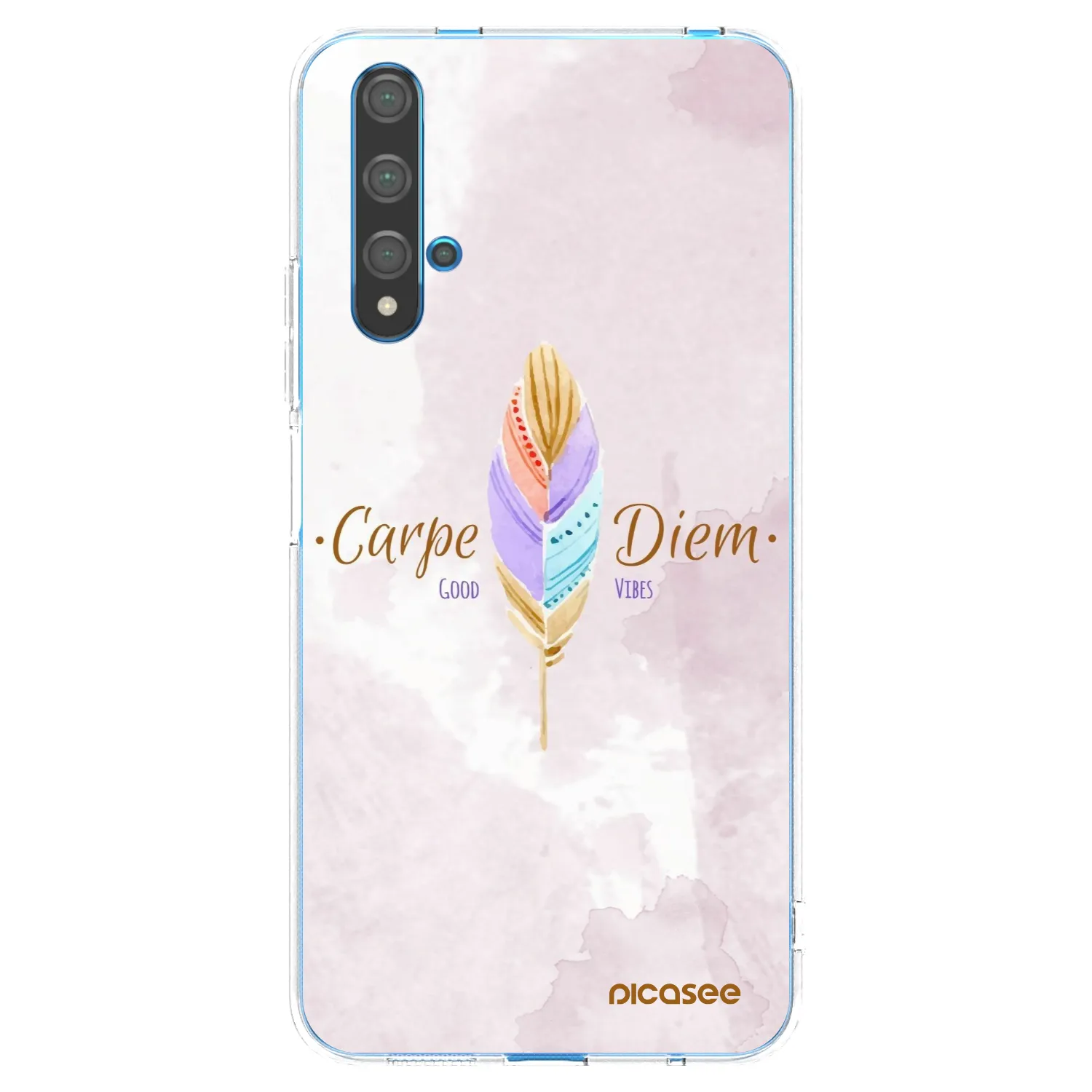 Picasee διαφανής θήκη σιλικόνης Huawei Nova 5T - Carpe Diem