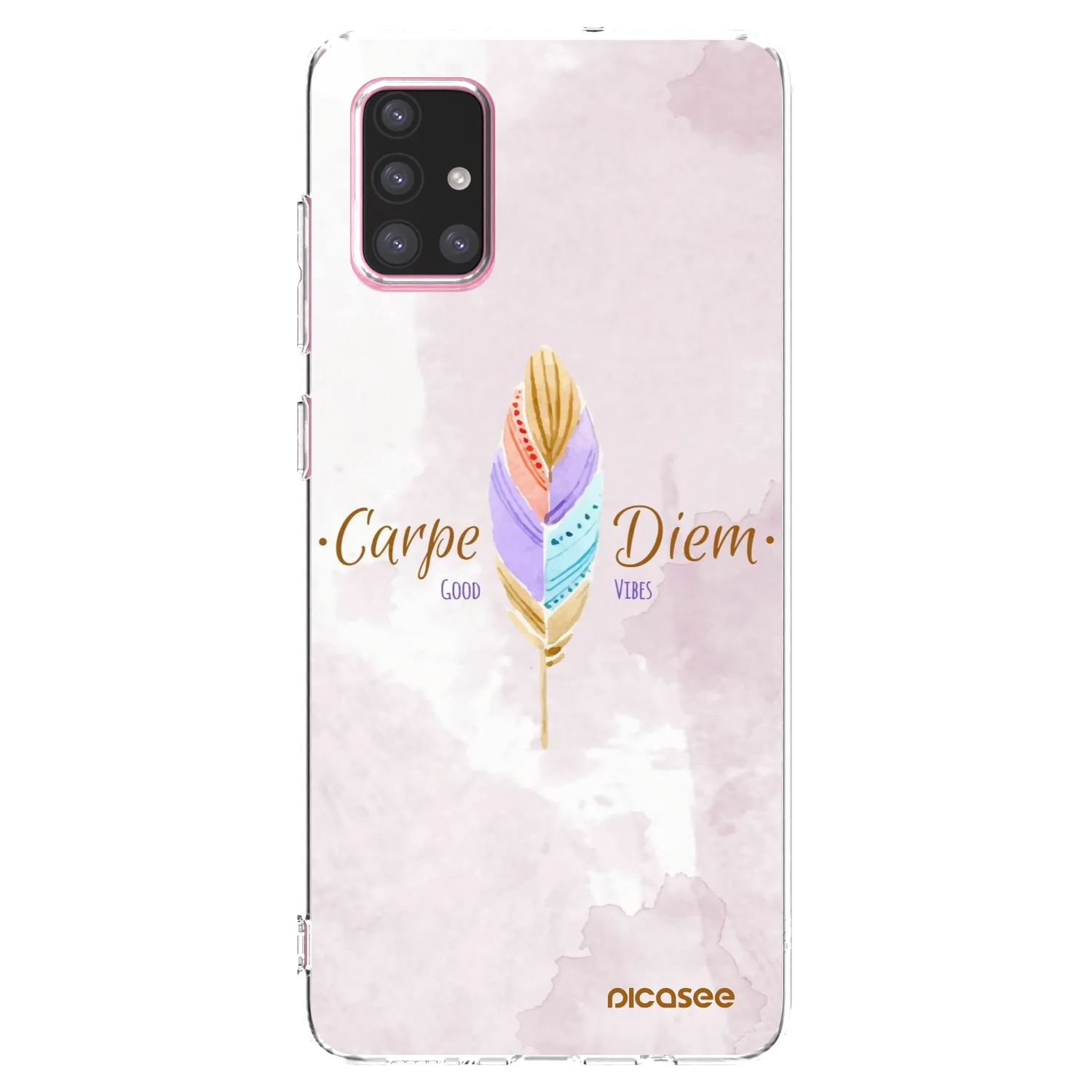 Picasee διαφανής θήκη σιλικόνης Samsung Galaxy A71 A715F - Carpe Diem