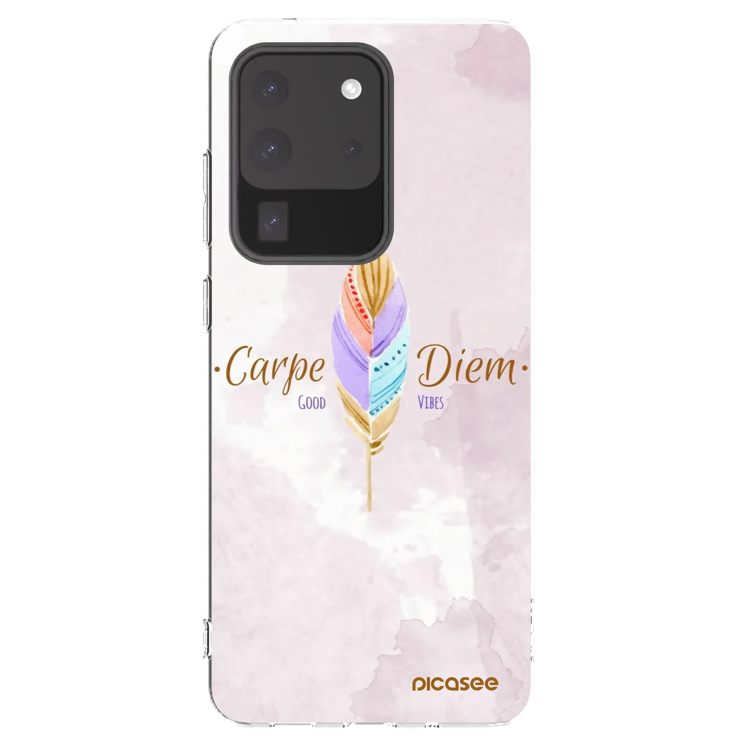 Picasee διαφανής θήκη σιλικόνης Samsung Galaxy S20 Ultra 5G G988F - Carpe Diem