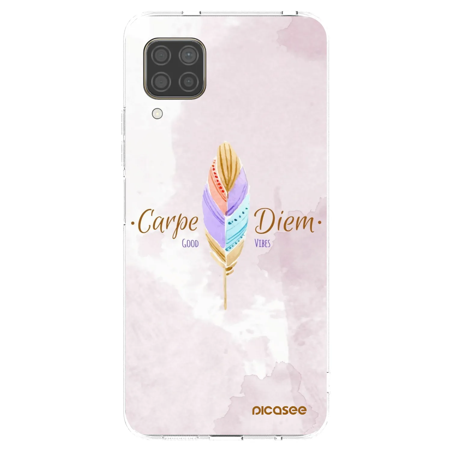 Picasee διαφανής θήκη σιλικόνης Huawei P40 Lite - Carpe Diem