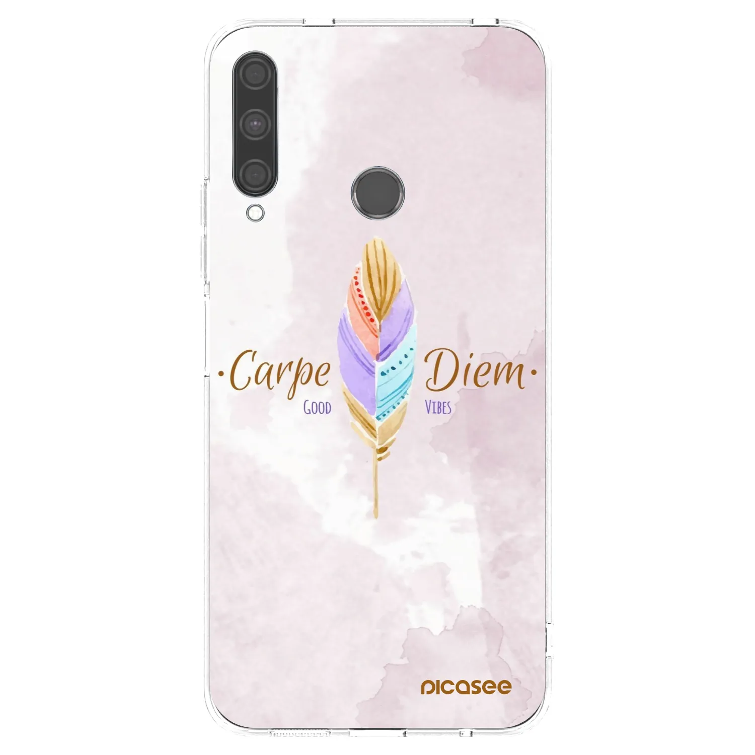 Picasee διαφανής θήκη σιλικόνης Huawei P40 Lite E - Carpe Diem