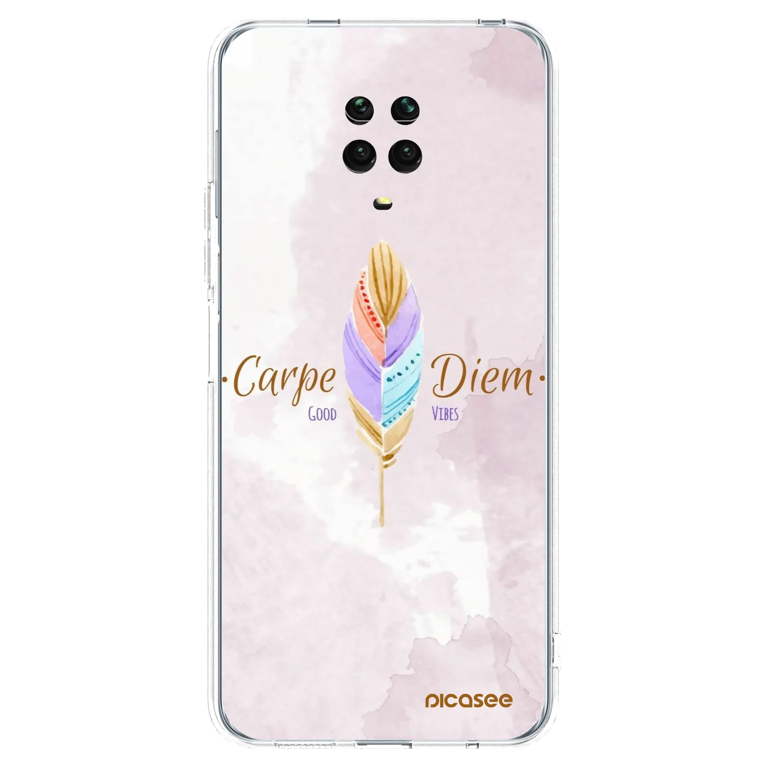 Picasee διαφανής θήκη σιλικόνης Xiaomi Redmi Note 9S - Carpe Diem