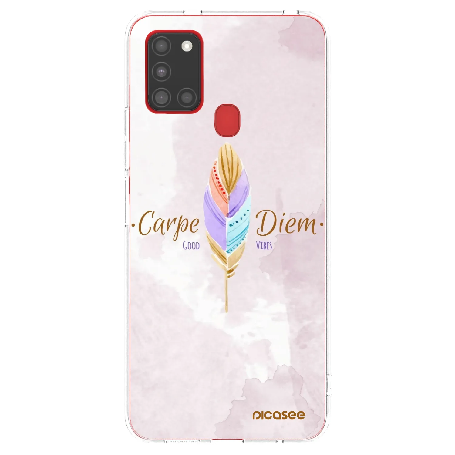 Picasee διαφανής θήκη σιλικόνης Samsung Galaxy A21s - Carpe Diem