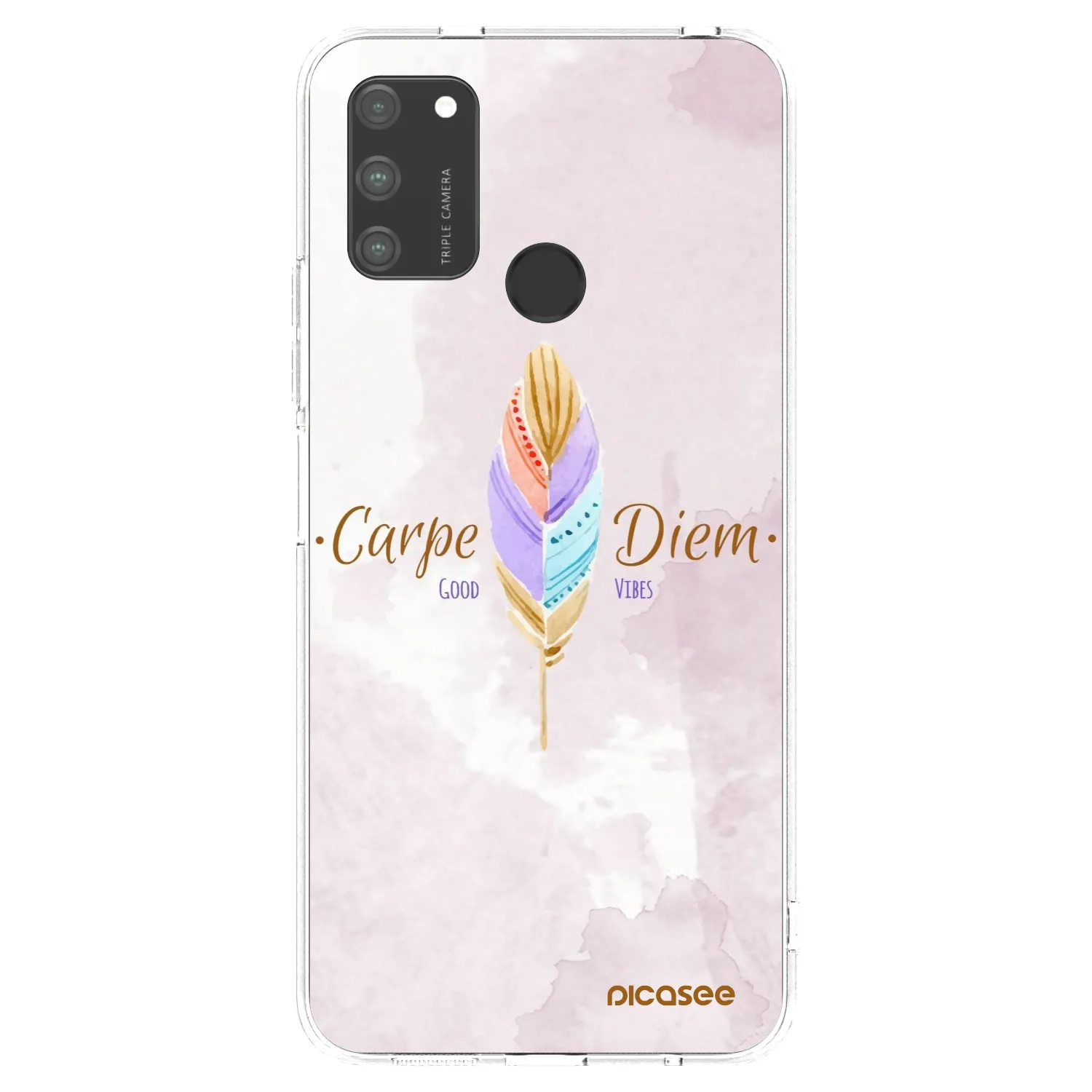 Picasee διαφανής θήκη σιλικόνης Honor 9A - Carpe Diem