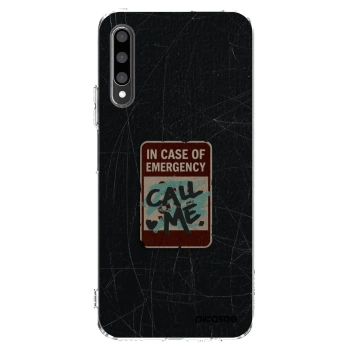 Picasee διαφανής θήκη σιλικόνης Honor 9X Pro - EMERGENCY