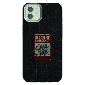 Picasee διαφανής θήκη σιλικόνης Apple iPhone 12 Pro - EMERGENCY