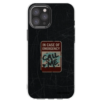 Picasee διαφανής θήκη σιλικόνης Apple iPhone 12 Pro Max - EMERGENCY
