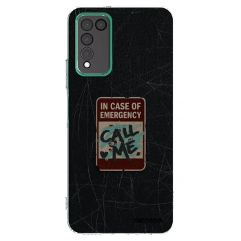 Picasee διαφανής θήκη σιλικόνης Honor 10X Lite - EMERGENCY