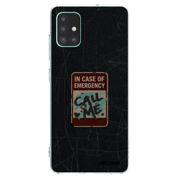 Picasee διαφανής θήκη σιλικόνης Samsung Galaxy M51 M515F - EMERGENCY