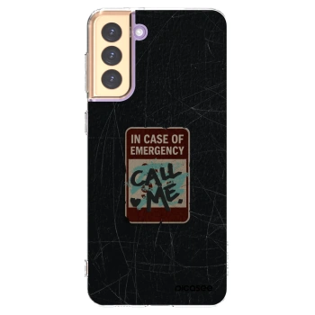 Picasee διαφανής θήκη σιλικόνης Samsung Galaxy S21+ 5G G996F - EMERGENCY