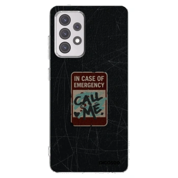 Picasee διαφανής θήκη σιλικόνης Samsung Galaxy A52 5G A525F - EMERGENCY