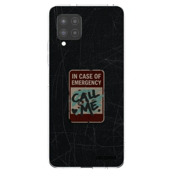 Picasee διαφανής θήκη σιλικόνης Samsung Galaxy A42 A426B - EMERGENCY