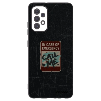Picasee Μαύρη θήκη σιλικόνης για Samsung Galaxy A32 5G A326B - EMERGENCY