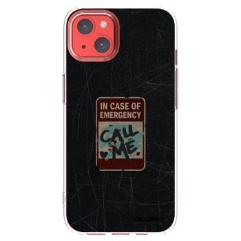 Picasee διαφανής θήκη σιλικόνης Apple iPhone 13 - EMERGENCY