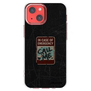 Picasee διαφανής θήκη σιλικόνης Apple iPhone 13 mini - EMERGENCY