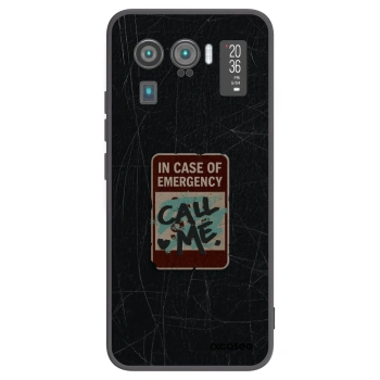 Picasee Μαύρη θήκη σιλικόνης για Xiaomi Mi 11 Ultra - EMERGENCY