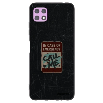 Picasee Μαύρη θήκη σιλικόνης για Samsung Galaxy A22 A226B 5G - EMERGENCY