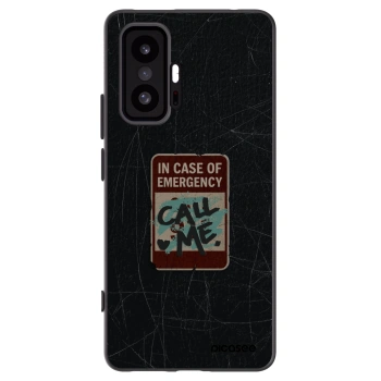 Picasee Μαύρη θήκη σιλικόνης για Xiaomi 11T - EMERGENCY