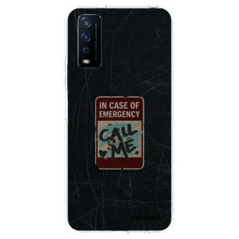 Picasee διαφανής θήκη σιλικόνης Vivo Y11s - EMERGENCY