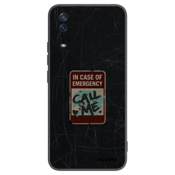 Picasee Μαύρη θήκη σιλικόνης για Vivo Y11s - EMERGENCY