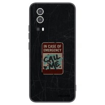 Picasee Μαύρη θήκη σιλικόνης για Vivo Y72 5G - EMERGENCY