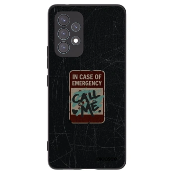 Picasee Μαύρη θήκη σιλικόνης για Samsung Galaxy A53 5G A536 - EMERGENCY