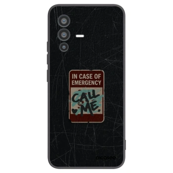 Picasee Μαύρη θήκη σιλικόνης για Vivo V23 5G - EMERGENCY