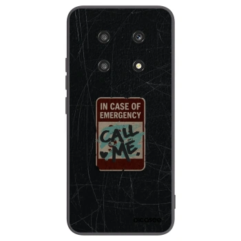Picasee Μαύρη θήκη σιλικόνης για Honor Magic4 Lite 5G - EMERGENCY